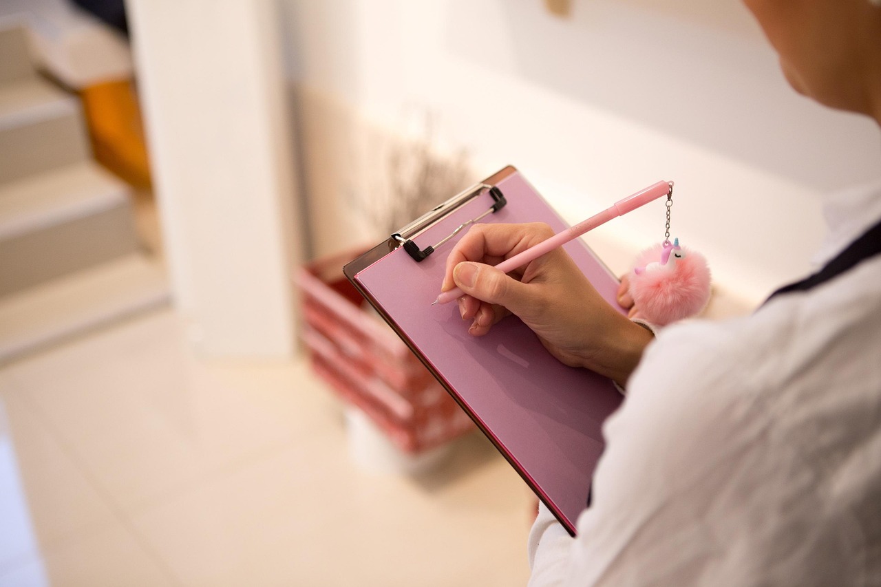 Writing, beautiful flowers, pencil — Get Clear Answers About Building Materials with an Asbestos Test